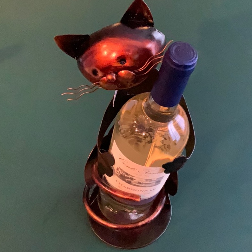 Cat Wine Bottle Holder NWT